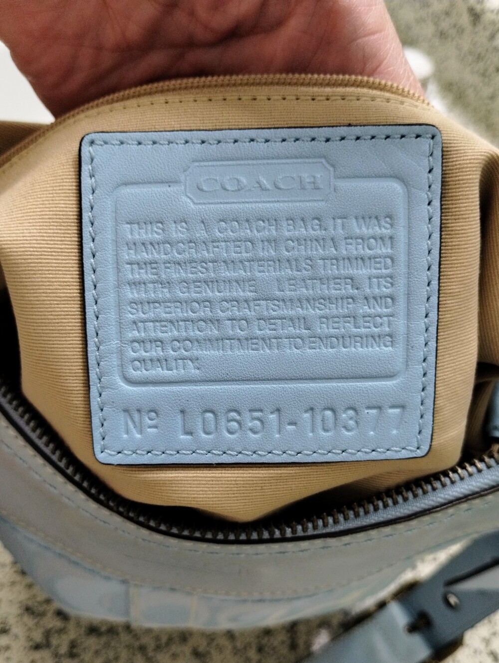 Coach Optic C Vintage Y2K Jacquard And Leather Crossbody Bag Blue - Picture 11 of 12